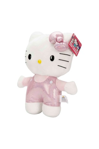 Hello Kitty Parıltılı Peluş Oyuncak 29 Cm Yumuşak Dokulu Simli Tulumlu Seri