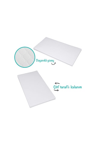 Baby'Ness Oyun Parkı Yatağı 60 x 120X5 Cm Beyaz