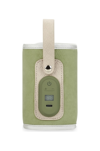 Maiyame Dışarıda Kullanıma Uygun Anne Çanta, Usb İle Sıcaklık Ayarlı Bebek Biberon İçin Isıtıcı Ve Koruyucu Çanta Yeşil Yeşim Yeşil