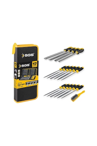 Sgs 1355 17 Parça Eğe Seti Çantalı