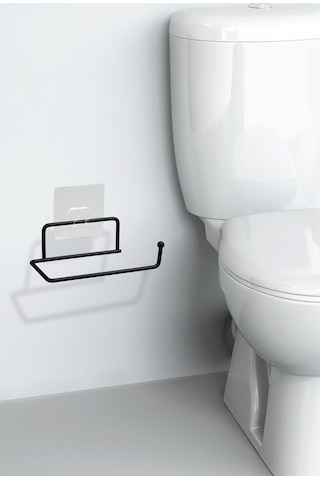 Okyanus Home Siyah Yapışkanlı Eko Magic Fix Sihirli Yapışkan Wc Kağıtlık