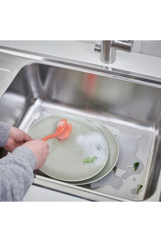 Bulaşık Fırçası, Turuncu, 25 Cm Abanoz