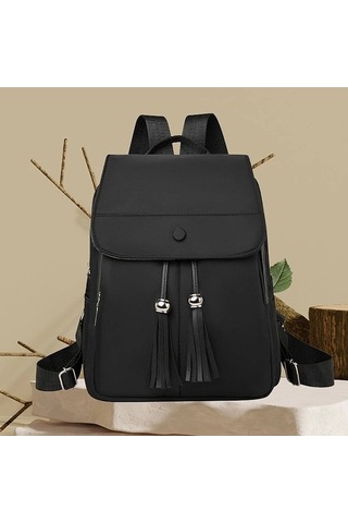 Zyzqstore Büyük Kapasiteli Kadın Sırt Çantası, Yüksek Kaliteli Siyah, Uzun Süre Dayanan, Rahat Taşınabilen, Kadınlara Özel Siyah