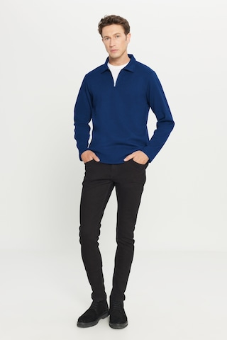 AC&Co / Altınyıldız Classics Erkek Lacı Pamuklu Standart Fit Normal Kesim Polo Yaka Sweatshirt Lacı