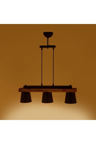 Correx Venedik 3'lü Sıralı Sarkıt - Siyah / Kahverengi - 70x10x10 Cm Siyah / Kahverengi