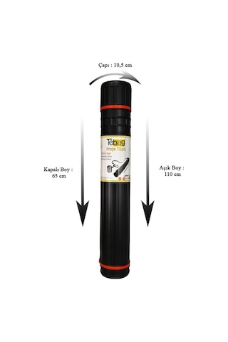 Tebag 10,5 Cm Proje Tüpü Siyah