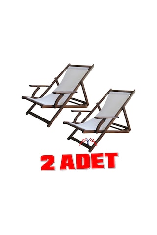 Motoryagmarket Belek Kademeli Ahşap Şezlong Pvc Gerdirme -Dayanıklı Ve Rahat X2