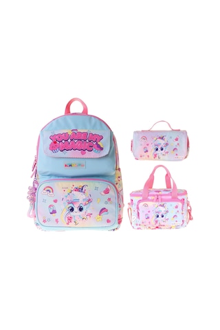 Kaukko Kids Magic Pembe Renk Kız Çocuk Üçlü İlkokul Okul Çantası Seti/takımı - Setkk-l5283a Çok Renkli