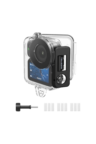 Telesın Osmo Nano Uyumlu Su Geçirmez Kılıf 60m , Osmo Nano Waterproof Dive Case