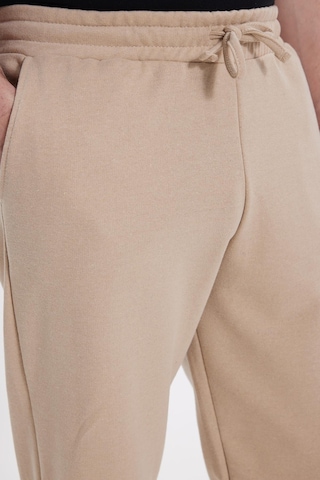 Tudors Erkek Regular Fit Klasik Kesim Beli Bağcıklı Jogger Cepli Lastikli Paça Bej Eşofman Altı-41767 Bej