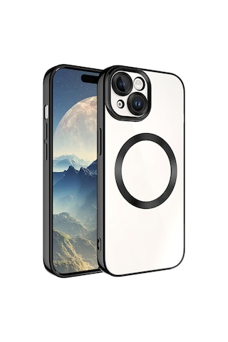 Apple Uyumlu iPhone 15 Plus Kılıf Magsafe Wireless Şarj Özellikli Zore Setro Silikon