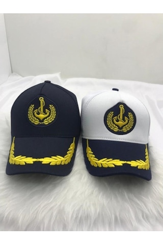 Unisex Kaptan 2'Li Takım Şapka Çok Renkli