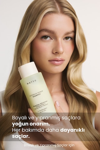 Matsu Intensive Repair Onarıcı Şampuan 350 ml | Boyalı & Yıpranmış Saçlar