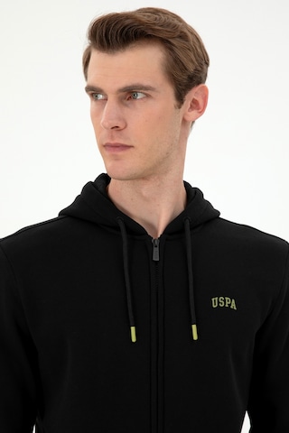 U.S. Polo Assn. Erkek Siyah Şardonlu Örme Hırka 50293146-VR046