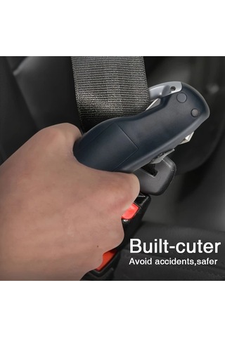 Boatshop1 Siyah 150 Psı Dijital Lastik Basınc Olcer 5li Acil Durum Arac Seti Guvenlik Cekici Emniyet Kemeri Kesici Araba Kamyon Bisiklet