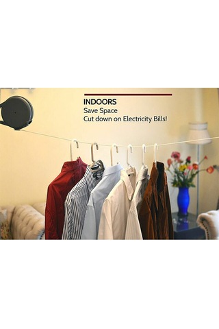 Çamaşırhane İçin Geri Çekilebilir Çamaşır İpi 12 Ay Kaymaz Taşınabilir Kamp B Diğer