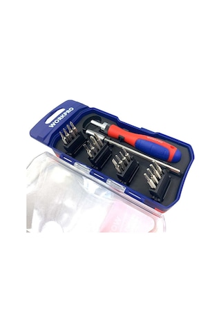 Workpro Wp200516 18 Parça Profesyonel Cr-v Cırcırlı Hassas/elektronikçi Bits Tornavida Seti Fr Wp200516