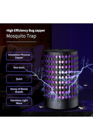 Geekyou Usb Led Evcil Elektrikli Sinir Köpeği, Işık Katalizörlü Sinek Ve Mus Musu Öldürücü, Beyaz Renk