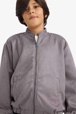 Defacto Erkek Çocuk Kolej Yaka Fermuarlı Bomber Ceket G3873a825wngr2 Gri-gr2