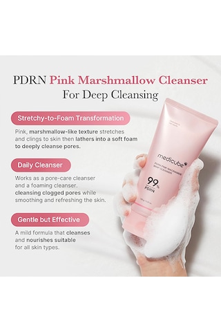 Medıcube Pdrn Pink Niacinamide Whip Cleanser 120g Pdrn Ve Niasinamid İçeren Yüz Temizleme Köpüğü Kbeautyflashsale
