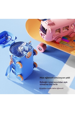 Jian Fan Boun-off Kapağısu Bardağıara Baba Hasır Bardağıocuk Plastik Bardak-mavi Mavi