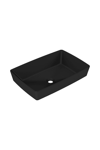 Serel Rita 39 x 59 CM Tezgah Üstü Çanak Lavabo-Mat Siyah Rt47D x l050H