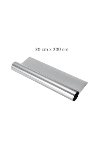 Aynalı Cam Filmi 30cm X 200cm Yapışkanlı Yansıtıcı Uv Koruma