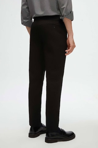 D's Damat Ds Damat Slim Fit Siyah Armürlü Yan Beli Lastikli Esnek Likralı Yandan Cepli Chino Pantolon 2HCC3ORT20001 Siyah