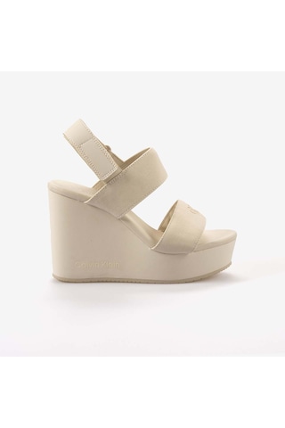 Calvin Klein Dolgu Topuk Kadın Sandalet Yw0yw01790 Bej