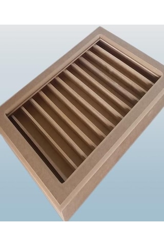 Hobi Adn Dekoratif Tesbih Kutusu Ahşap Mdf Ham Cnc Kesim Çift Bölme El Yapım