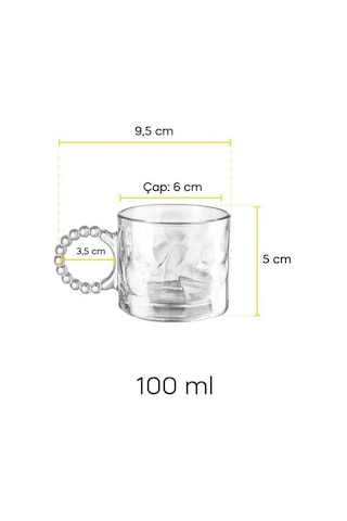 Perotti Ringo Stone 6'lı 100ml Fincan Takımı 15908
