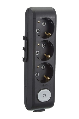 Multi-let Siyah Priz Anahtarlı Lı Çocuk Korumalı Klemensli 12