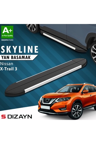 S-dizayn Nissan X-trail T32 Skyline Aluminyum Yan Basamak 183 Cm 2014-2022 A+ Kalite