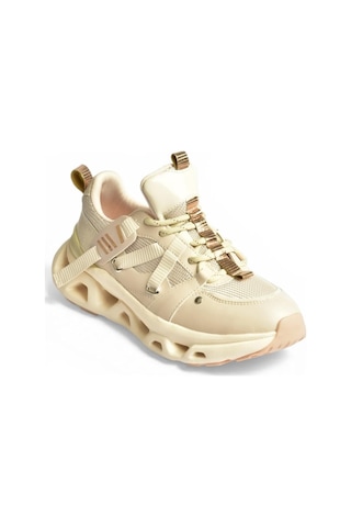 Fox Shoes Y312611009 Bej Kalın Tabanlı Spor Ayakkabı Sneakers