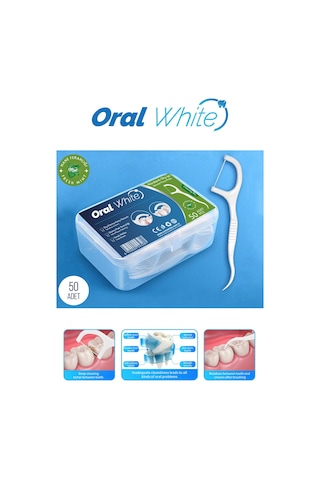 Oral White Cleaning Pro Diş İpi Naneli 50'li