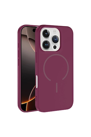 Apple Uyumlu iPhone 16 Pro Max Kılıf M-safe Şarj Özellikli Zore Meta Kapak