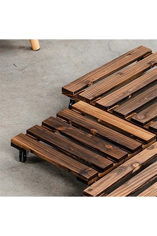 Ulzyvf Yuvarlak Tepsisi, Tekerlek Standı, Stand Saksısı, Saksısı Saksı Raf, Çiçek Çiçek Bonsai Bitki Ahşap Ui