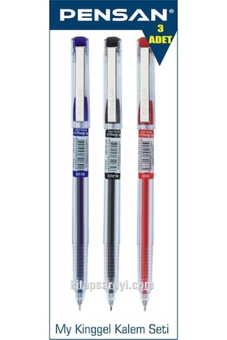Pensan My King 0.5 Mm Jel Kalem Seti 3 Adet Genel