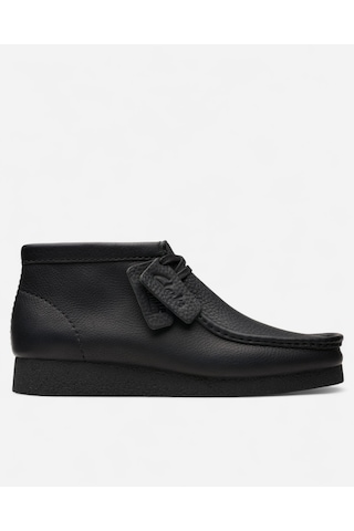 Clarks Wallabeeevo Bt Black Leather, M 7 Erkek Siyah Bot 26179710 Siyah