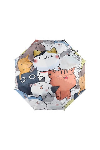 Seyahat İçin Güneş Şemsiyesi, Uv Korumalı Rüzgar Geçirmez Kompakt Şemsiye, Otomatik Katlanır Tek Dokunuşla Açılır Su İtici Hafif Güneşlik Diğer