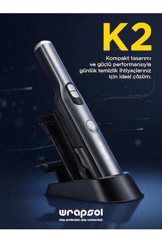 K2 Bldc Motorlu Şarjlı El Süpürgesi Taşınabilir, Şarj Ve Saklama Istasyonlu 0 - 250 Watt