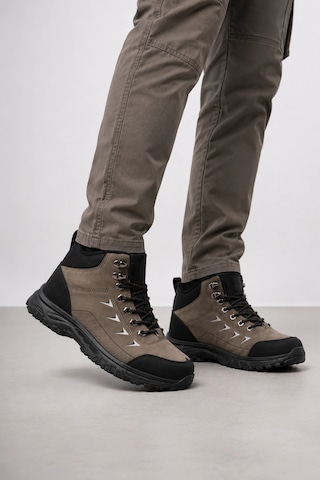 Ht Hotin Biom Kışlık Unisex Yarım Bot İçi Yünlü Su Geçirmez Yarım Bot Siyah-vizon