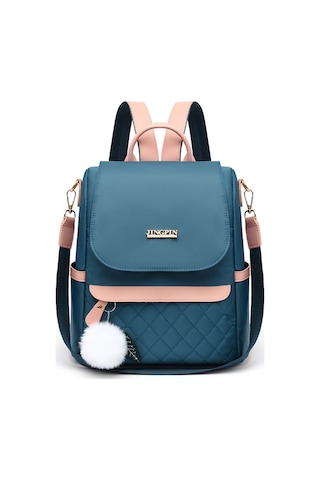 Fosenze 2021 Yeni Tasarım Kadın Sırt Çantası, Şık Ve Pratik, Çapraz Askılı Seyahat Çantası, Mavi Renk Çok Renkli