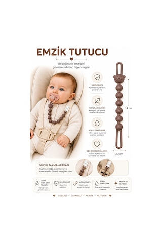 Emzik Askısı - Emzik Zinciri - Emzik Tutacağı 3 Lü Set