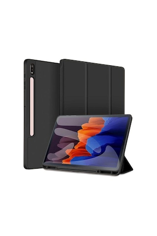 Samsung Uyumlu Galaxy Tab S7 Fe / S7 Plus S8 Plus 12.4" Kılıf Kalem Bölmeli Smart Case X800 T730 T970
