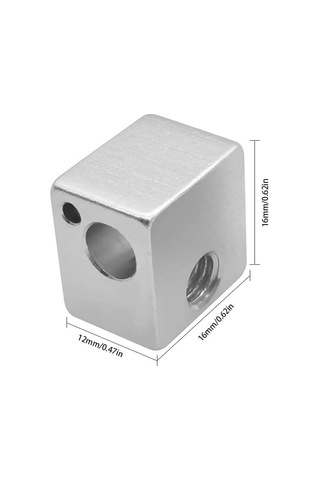 Koodmax 3D Yazıcı E3D V5 Isıtıcı 16 x 16 x 12 MM Alüminyum Blok