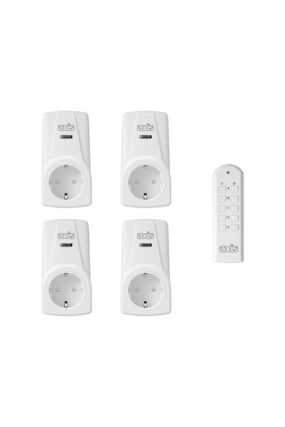 Axis 4'lü Uzaktan Kumandalı Priz Set 3680 W