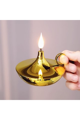 River World Mum Lamba Pilli Gold Dekoratif Renkli