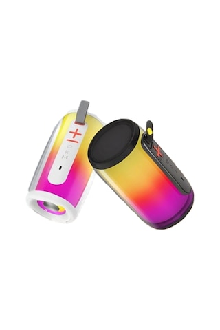 E6 Rgb Bluetooth Hoparlör 10w Usb Aux Tf Kart Girişli, Taşıma Aparatlı