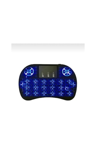 Zhltools Işıklı Mini Klavye Mouse Smart Tv Box Pc Şarjlı Oyuncu Klavye
